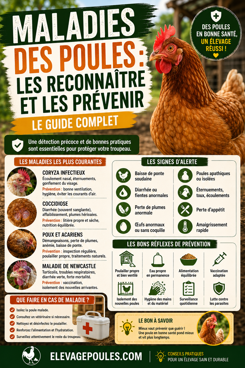 Meilleures races de poules pondeuses