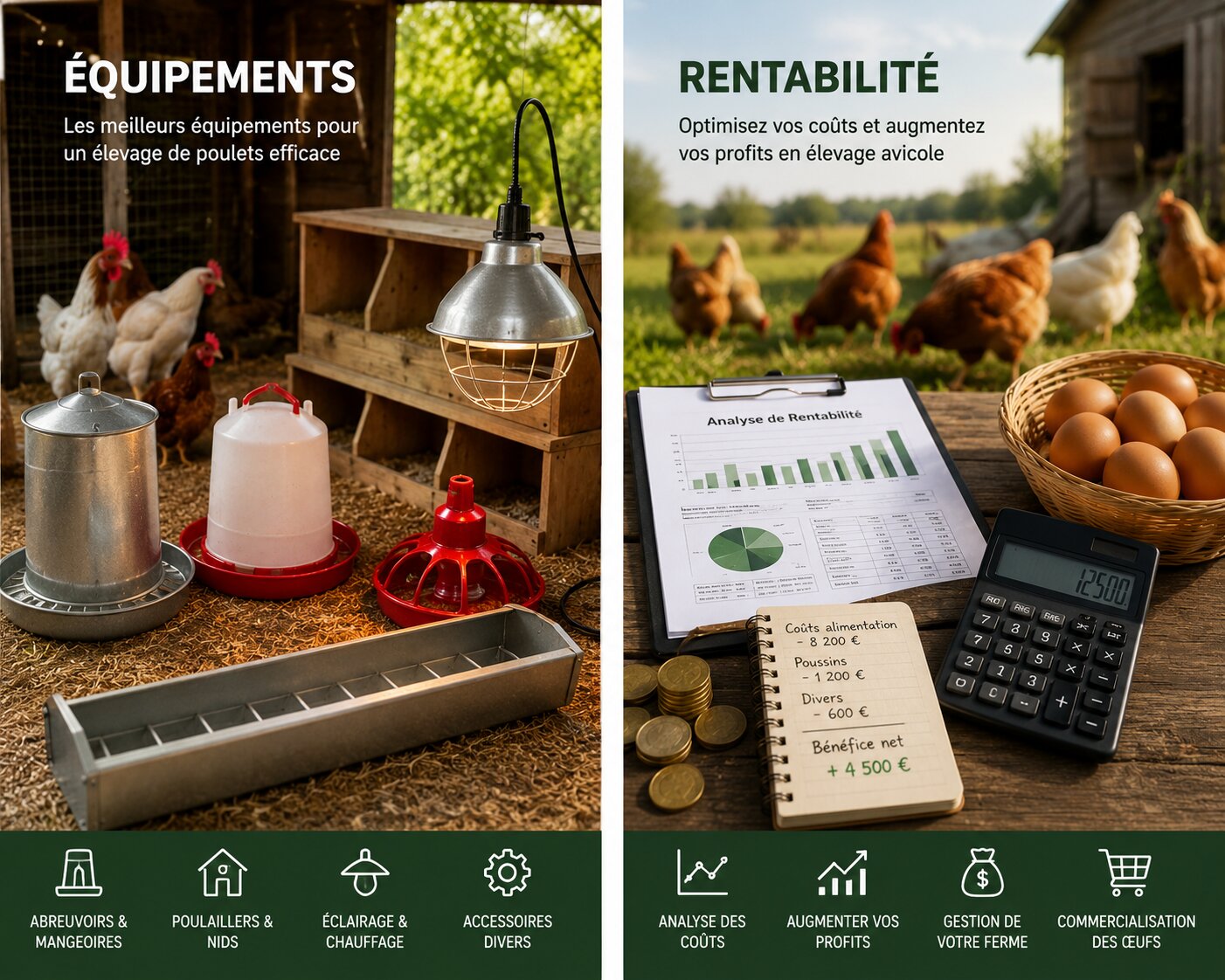 Œufs et calcul de rentabilité
